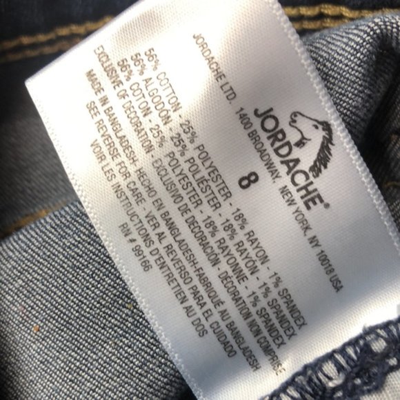 LIKE NEW JORDACHE BUTTONFLY SLIM STRAIGHT JEANS 8/29x27 ⭐ - Picture 3 of 11